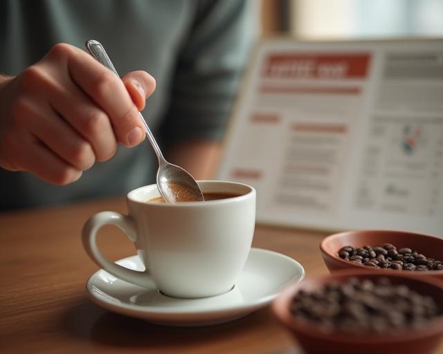 Experto realizando análisis sensorial de café